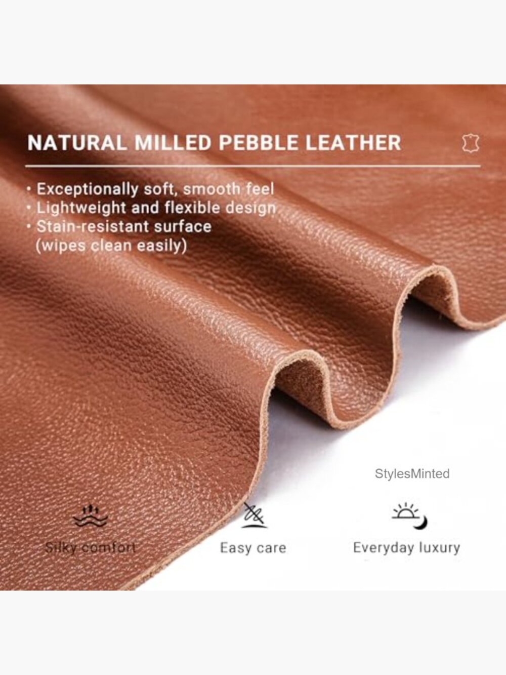 Genuine Leather Crossbody Bag with RFID Wallet Adjustable Strap - Picture 3 of 7